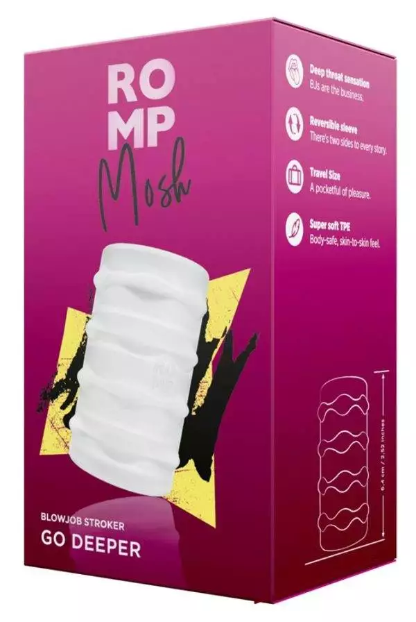 ROMP Handjob on the Go - Transparenter Masturbator Mosh (Größe: S, Farbe: Transparent)