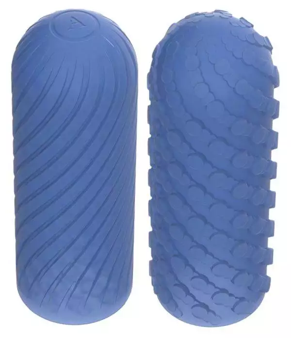 Arcwave Handjob-Masturbator Ghost - CleanTech-Silikon - Individuell steuerbar - Noppen & Rillen - Taschenformat - Verpackungszylinder - 10 cm x 4 cm