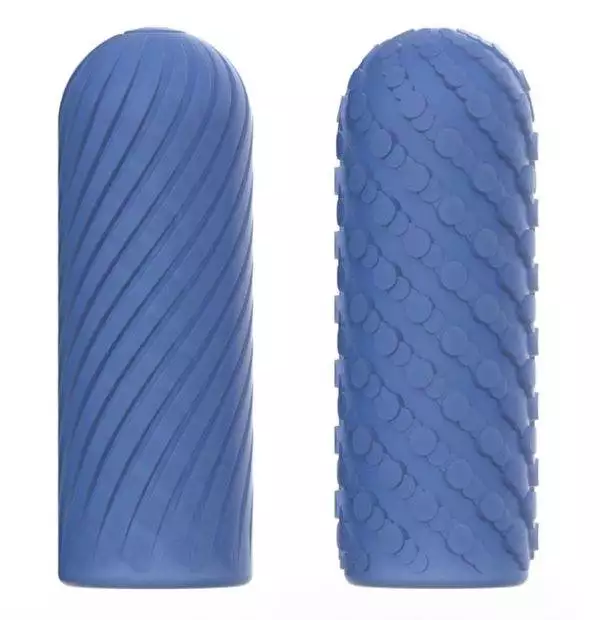 Arcwave Handjob-Masturbator Ghost - CleanTech-Silikon - Individuell steuerbar - Noppen & Rillen - Taschenformat - Verpackungszylinder - 10 cm x 4 cm