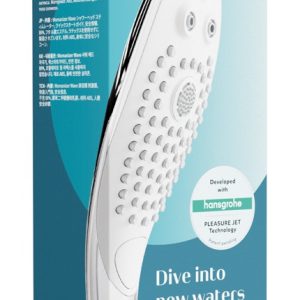 Womanizer Wave - Erotischer Duschaufsatz mit PleasureJet-Technologie, Größe: Universal, Farbe: Weiß/Rosa