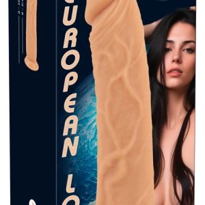 You2Toys European Lover Naturdildo - Silikon, lebensecht detailliert, mit Saugfuß