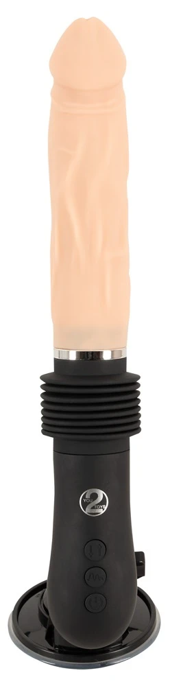 You2Toys RC Fucking Machine Flesh - Stoßvibrator mit Fernbedienung
