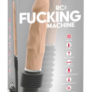 You2Toys RC Fucking Machine Flesh - Stoßvibrator mit Fernbedienung