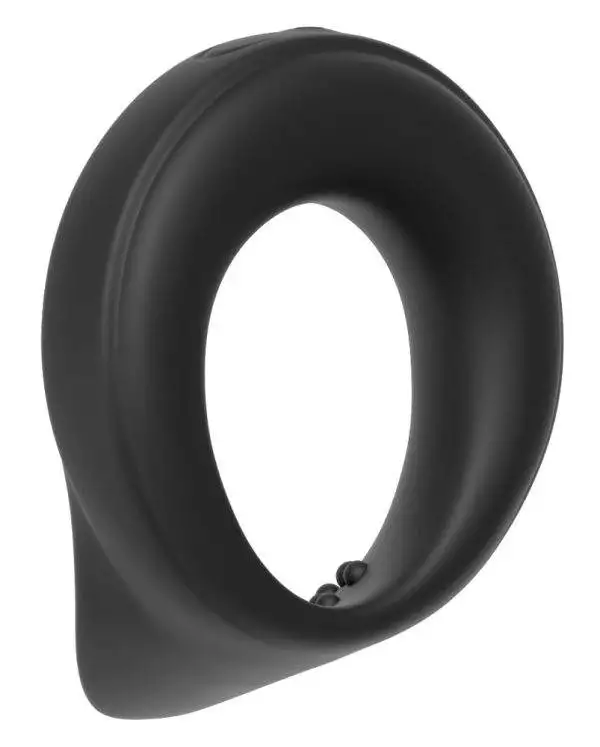 Rebel Ball Ring with Vibration – Testicle massage and erection enhancement – Silicone cock ring – Black