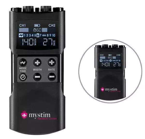 Mystim Tension Lover 2 E-Stim Powerbox, wiederaufladbar - inkl. Zubehör