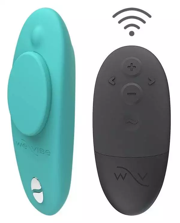 We-Vibe Moxie+ Panty-Vibrator, 10 Vibrationsmodi, Fernbedienung, wasserdicht