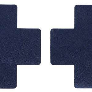 StyleStar - Dunkelblaue Nippel-Kreuze, Größe: 8 x 8 cm, Farbe: Dunkelblau – A