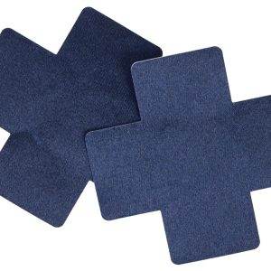 StyleStar - Dunkelblaue Nippel-Kreuze, Größe: 8 x 8 cm, Farbe: Dunkelblau – B