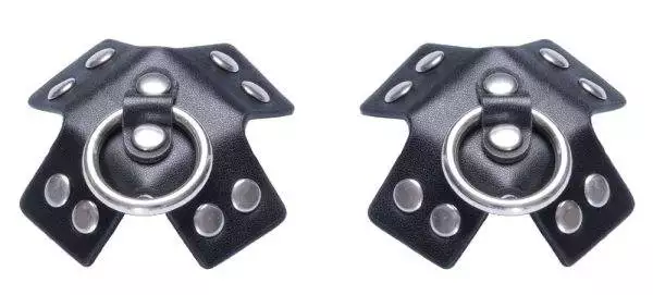 Cottelli ACCESSOIRES Nipple Sticker SM - Schwarzes Kreuz mit Nietenbesatz Cottelli ACCESSOIRES Nipple Sticker SM - Schwarzes Kreuz mit Nietenbesatz