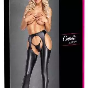 Cottelli PARTY Hautnah Mattlook Chaps ouvert - Schwarz