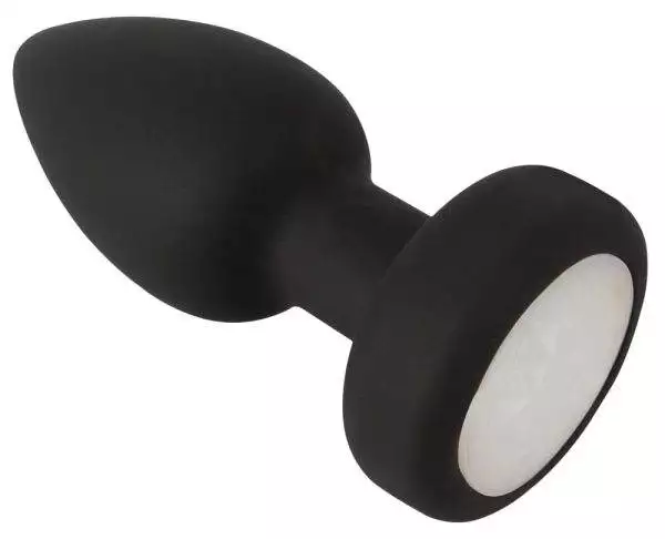 RC Flashing Butt Plug with Vibration - Wasserdichter Silikon Analplug mit LED-Licht und Fernbedienung, 9 cm, bunt
