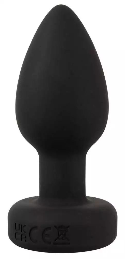 RC Flashing Butt Plug with Vibration - Wasserdichter Silikon Analplug mit LED-Licht und Fernbedienung, 9 cm, bunt