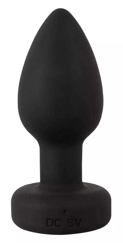 RC Flashing Butt Plug with Vibration - Wasserdichter Silikon Analplug mit LED-Licht und Fernbedienung, 9 cm, bunt