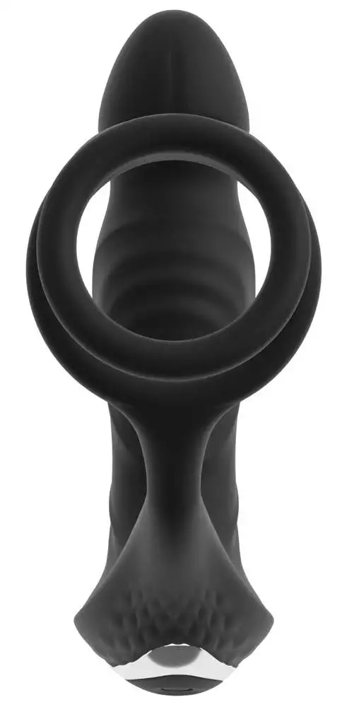 Rebel RC Prostata-Vibrator mit Perineum-Auflegevibrator, Moving Rings und Nodding Funktion, schwarz