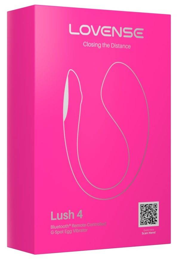 Lovense Bluetooth G-Spot Egg Vibrator Lush 4 - LED Lichtshow & App-Controlled