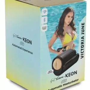 Kiiroo Combo Set: Keon WiFi mit Stroker-Masturbator Feel Victoria June, Schwarz