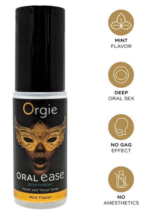 Orgie Oral Ease Deepthroat Spray - Minz-Aroma, 15 ml