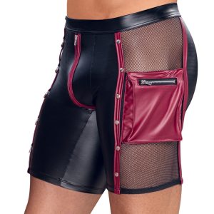 NEK Herren Pants in M, schwarz mit roten Kontraststreifen und silberfarbenen Details NEK Herren Pants in M, schwarz mit roten Kontraststreifen und silberfarbenen Details – Bild 3