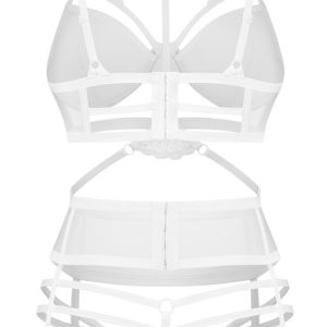 Obsessive Premium Set Premier Verführung Weiß BH Strapsgürtel Ouvert-String Obsessive Premium Set Premier Verführung Weiß BH Strapsgürtel Ouvert-String – Bild 5