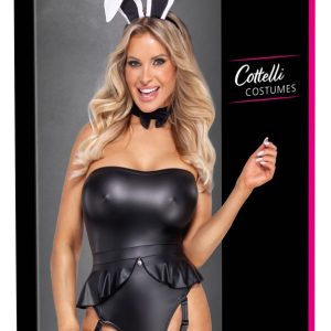 Cottelli COSTUMES Sexy Bunny-Kostüm - Schwarz, Größe S/M