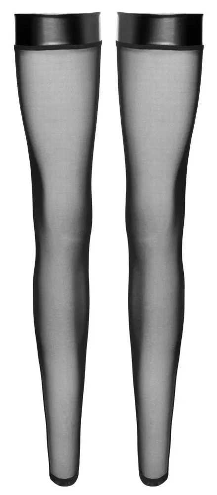 Noir Overknees "Glitzerstein-Naht" - Schwarz, Powerwetlook Noir Overknees "Glitzerstein-Naht" - Schwarz, Powerwetlook