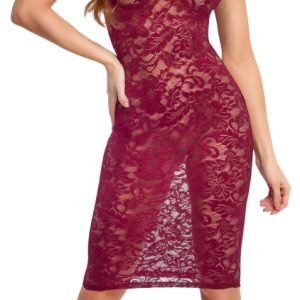 Cottelli LINGERIE Enges Spitzenkleid in Bordeauxrot Cottelli LINGERIE Enges Spitzenkleid in Bordeauxrot – Bild 3