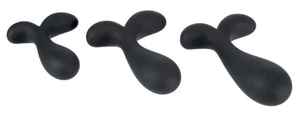 ANOS Prostata Plug Trainingsset - 3er Set, Schwarz