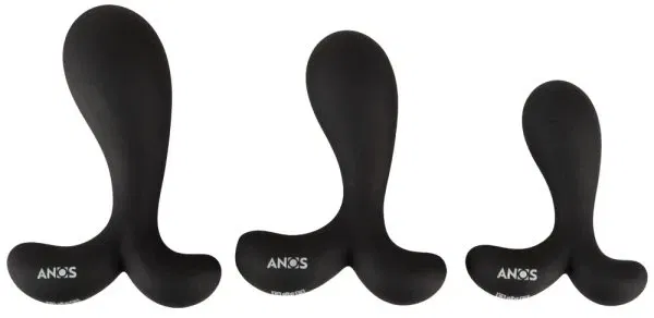 ANOS Prostata Plug Trainingsset - 3er Set, Schwarz