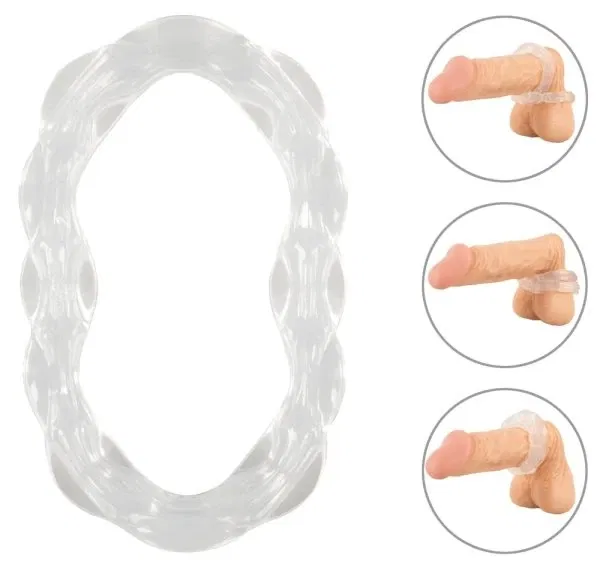 beau coeur PARINOR Silicone Cock & Ball Ring - Transparent, dehnbar, rutschfest beau coeur PARINOR Silicone Cock & Ball Ring - Transparent, dehnbar, rutschfest