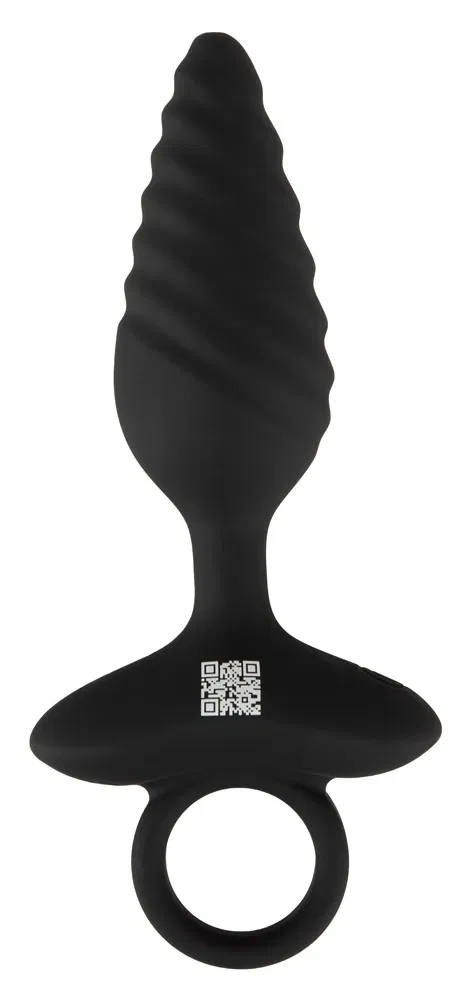 ANOS Flexibler Plug Twisted mit Vibrationsmodi - Schwarz ANOS Flexibler Plug Twisted mit Vibrationsmodi - Schwarz