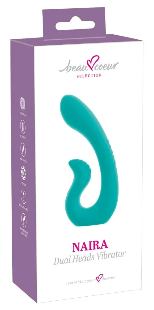 beau coeur Naira Dual Vibrator - Türkis