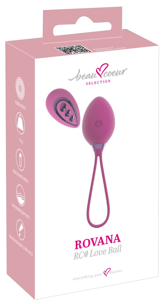 beau coeur Rovana RC Love Ball - Vibro-Liebeskugel lila