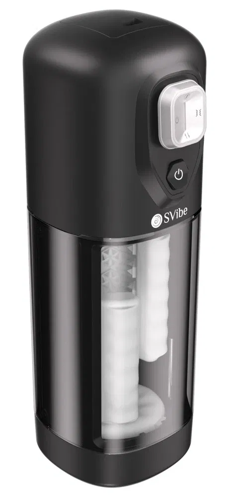 SVibe IKON VOLT Masturbator - Handmassage mit Vibration, Wärme - 27 cm - Schwarz SVibe IKON VOLT Masturbator - Handmassage mit Vibration, Wärme - 27 cm - Schwarz