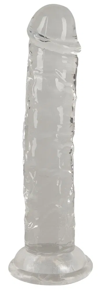 FlexiFun Transparenter Saugfuß-Dildo 15cm