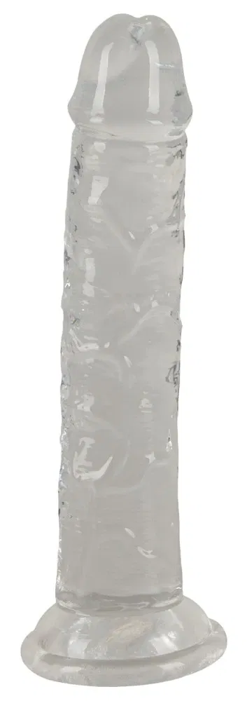 FlexiFun Transparenter Saugfuß-Dildo 15cm