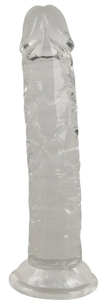 FlexiFun Transparenter Saugfuß-Dildo 15cm