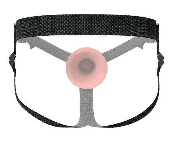 Fantasy X-Tensions Elite 9" Hollow Strap-On Dual, Naturlook, Dual Density-Silikon, verstellbar, 24,1 cm