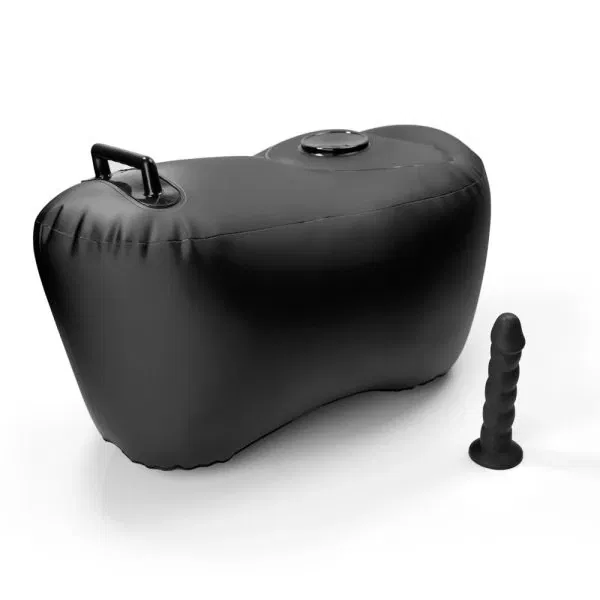 FFS Body Dock Infl. Love Seat B - aufblasbares Liebeskissen mit Dildo, schwarz