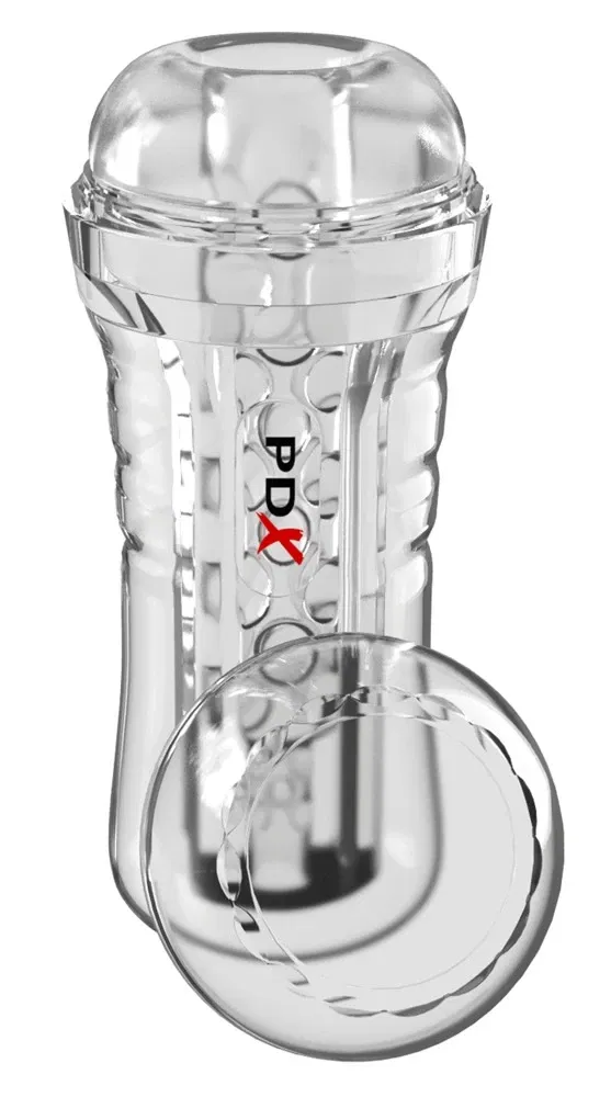 PDX Elite ViewTube EZ-Grip Stroker Transparent 21 cm