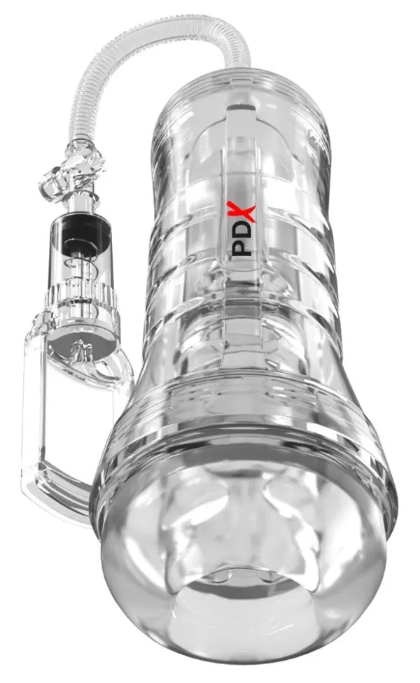 PDX Elite ViewTube Vac XXL Transparent Stroker mit Intensivpumpe