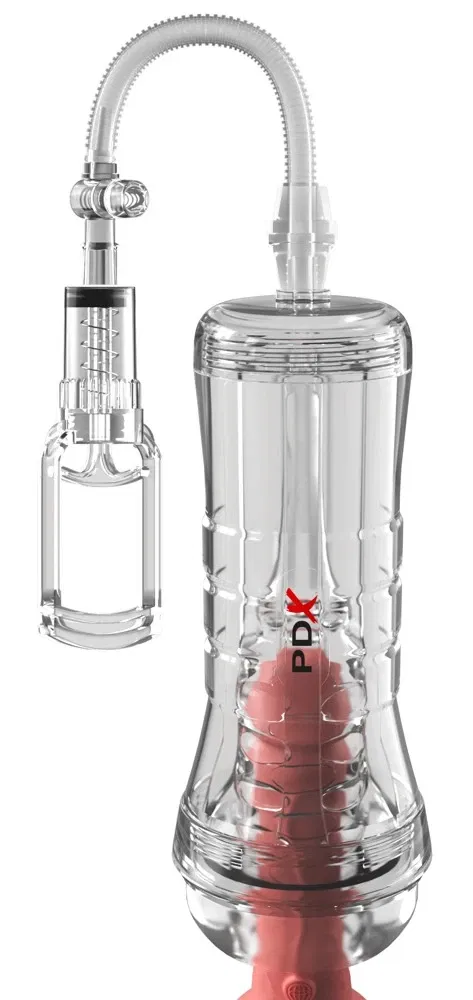 PDX Elite ViewTube Vac XXL Transparent Stroker mit Intensivpumpe
