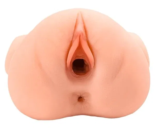 PDX Plus Vibrierender Pussy Pounder Stroker, hautfarben