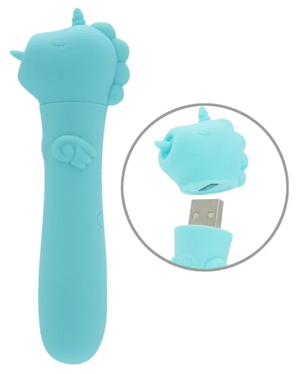 Unihorn USB Mount'n Peak Minivibrator Einhorn-Design, 14,3 cm, Silikon