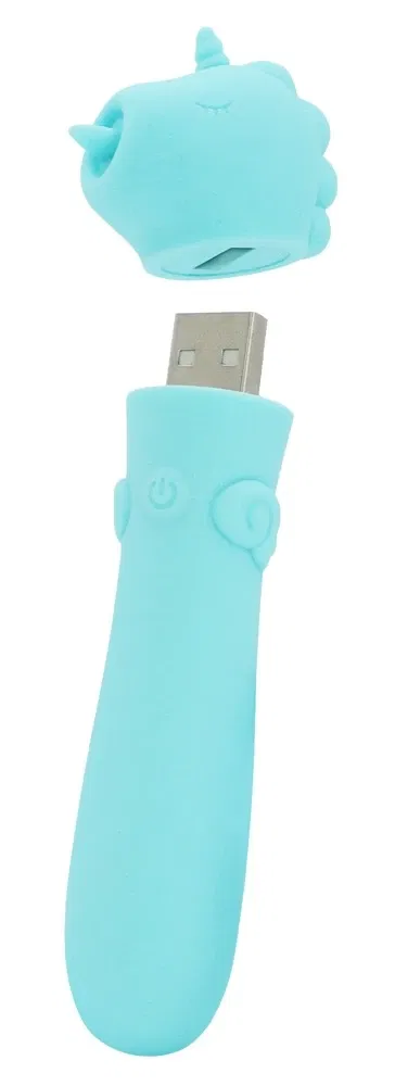 Unihorn USB Mount'n Peak Minivibrator Einhorn-Design, 14,3 cm, Silikon
