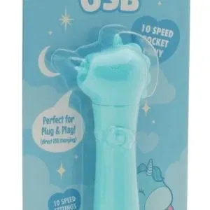 Unihorn USB Mount'n Peak Minivibrator Einhorn-Design, 14,3 cm, Silikon