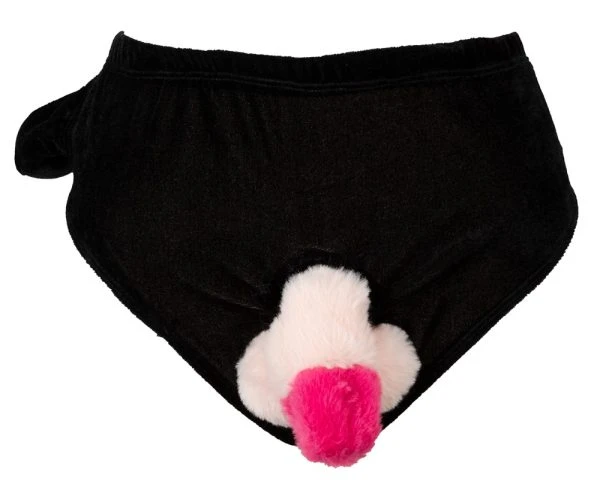 FunWear Aufblasbarer Plüsch-Penis-Slip Unisex Hautfarben Hell Einheitsgröße