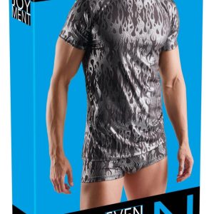 Svenjoyment H.Shirt S Schwarz Mystic-Metallic Kurzarm