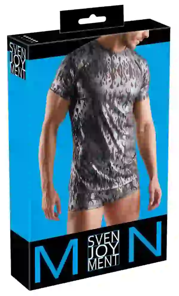 21620241701_verp Svenjoyment Mystic Metallic Shirt M Schwarz Kurzarm