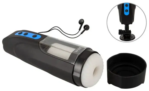 WYNE Masturbator 09 Schwarz mit Rotation & Stimmungs-Audio WYNE Masturbator 09 Schwarz mit Rotation & Stimmungs-Audio