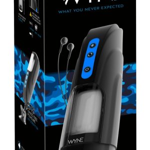 WYNE Masturbator 09 Schwarz mit Rotation & Stimmungs-Audio